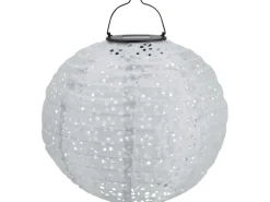 Solar-Dekoleuchte Pellaro LED Weiß Ø 25 cm x 25 cm