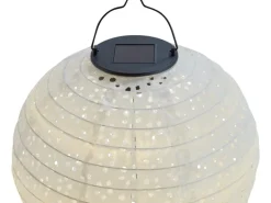 Solar-Dekoleuchte Pellaro LED Weiß Ø 25 cm x 25 cm