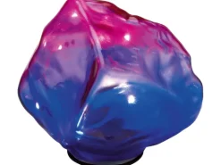 Solar-Dekostein Kristall LED Blau-Pink 13,5 cm x 14,5 cm x 12 cm