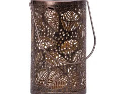 Solarlaterne mit Blattmuster