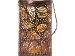 Solarlaterne mit Blattmuster