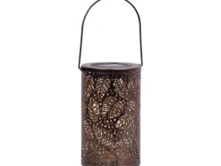 Solarlaterne mit Blattmuster