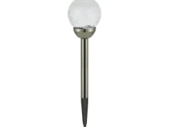 Solar-LED-Dekokugel Transparent Warmweiß Ø 10 cm  x 44 cm