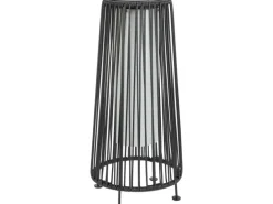 Solar-LED-Dekoleuchte Aviano Schwarz Warmweiß 45 cm x 21 cm x 21 cm