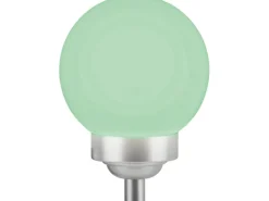 Solarleuchte Bojano mit Erdspieß LED Ø 15 cm RGB Weiß