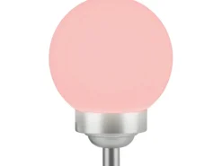 Solarleuchte Bojano mit Erdspieß LED Ø 15 cm RGB Weiß