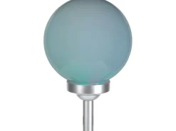 Solarleuchte Bojano mit Erdspieß LED Ø 15 cm RGB Weiß