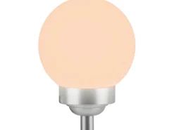 Solarleuchte Bojano mit Erdspieß LED Ø 15 cm RGB Weiß