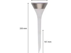 Solarleuchte Port Elizabeth mit Erdspieß 1 lm 2700 K + RGB IP44 Sensor Weiß