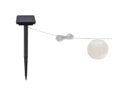 Solar-Lichterkette Martelli Lampions Weiß 6,2 m