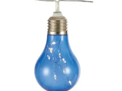 Solarlichterkette mit Glühbirnen Bunt