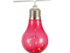 Solarlichterkette mit Glühbirnen Bunt