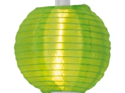 Solar-Lichterkette mit Lampions Bunt 5 m