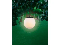 Solar-Pendelleuchte Sersale Weiß-Grau