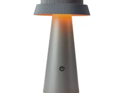 Solar-Tischleuchte Nerano Ø 14 x 23 cm Dunkelgrau