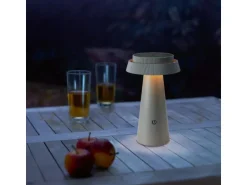 Solar-Tischleuchte Nerano Ø 14 x 23 cm Dunkelgrau