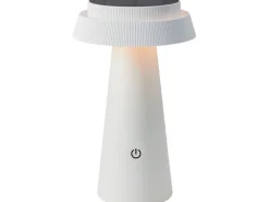 Solar-Tischleuchte Nerano Ø 14 x 23 cm Weiß