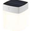 Solar-Tischleuchte Quader Weiß