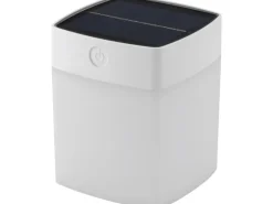 Solar-Tischleuchte Quader Weiß