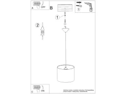 Sollux Lighting Pendelleuchte Princess 30