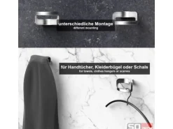 SOTECH Kleiderhaken BOB 72 x 52 x 38 mm Chrom Poliert