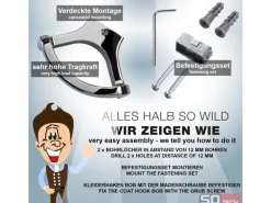 SOTECH Kleiderhaken BOB 72 x 52 x 38 mm Chrom Poliert