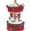 Spieluhr Weihnachtskarussell 10,5 cm x 10,5 cm x 17 cm