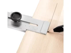STAHLWERK Streichmaß mit 200 mm Messbereich und 0,1 mm Nonius aus Edelstahl