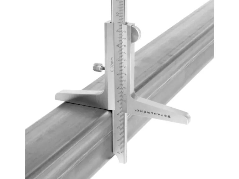 STAHLWERK Tiefenmessschieber 0-200 mm DIN 862 aus rostfreiem Edelstahl