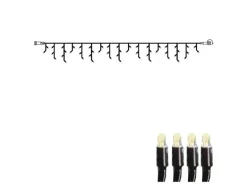 Star trading SYSTEM 24 KOMPLETT SET 30mx0,4m LED Lichtervorhang Eisregen Icicle Für Dachrinne