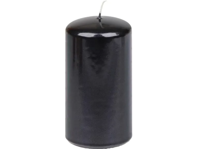 Steinhart Stumpenkerze Brilliance Ø 5,7 cm x 11 cm Schwarz