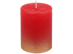 Steinhart Stumpenkerze Karmen Gegossen Ø 6,8 cm x 10 cm Rubin