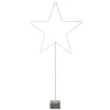 Stern auf Betonfuß 160 cm Weiß