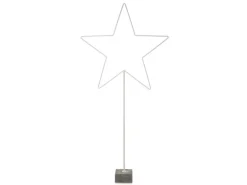 Stern auf Betonfuß 160 cm Weiß