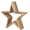 Stern aus Mangoholz 33 cm Holz