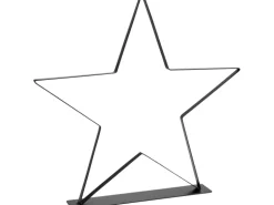 Stern zum Aufstellen Metall 40 cm x 5 cm x 38,5 cm Schwarz
