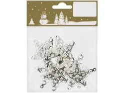 Sterne Metall mit Öse 4 cm 6 Stück