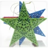 Sterne zum Aufhängen 12,5 cm Mehrfarbig 4 Stück