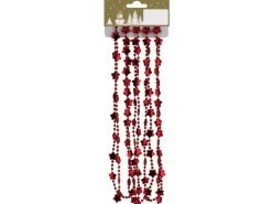 Sternengirlande Kunststoff Rot 270 cm