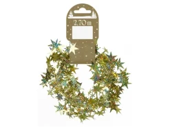 Sterngirlande Hologaphisch Gold 270 cm