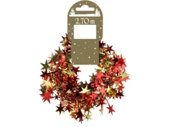 Sterngirlande Rot Gold 270 cm