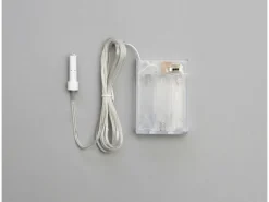 Sterntaler Dekostern Weihnachtsstern Mini-Stern Kunststoff 18-Zacker 12cm Innen LED Batterie mit Timer & Fernbedienung Weiß-Rot