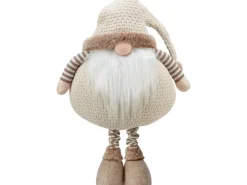 Stoff-Wichtel Pop-Up-Beine Beige-Braun 30 cm x 21 cm x 115 cm