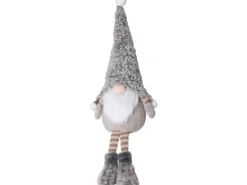 Stoff-Wichtel Sitzend Braun