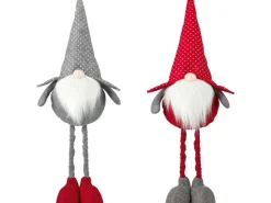 Stoff-Wichtel Stehend Grau oder Rot 90 cm