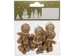 Streudeko Lebkuchenmann 8er-Pack aus Filz 5 cm