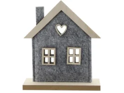 Streudeko Lebkuchenmann 8er-Pack aus Holz mit Filz 16 cm