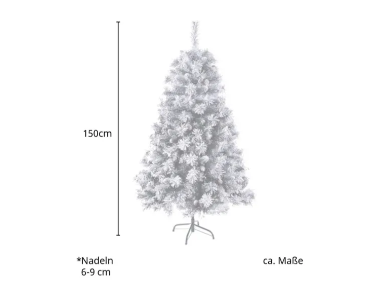 Svita Weihnachtsbaum Künstlich Schnee Mit Tannenzapfen Und Beeren 371 Zweig-Spitzen Inkl. Ständer Luvi-Nadeln 150cm