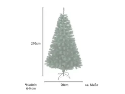 Svita Weihnachtsbaum Künstlich 1150 Zweig-Spitzen Inkl. Metall Ständer Tannenbaum Kunstbaum Luvi-Nadeln 210cm