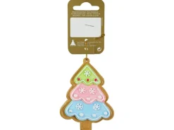 Tannenbaum zum Hängen Polyresin 8,7 cm Bunt